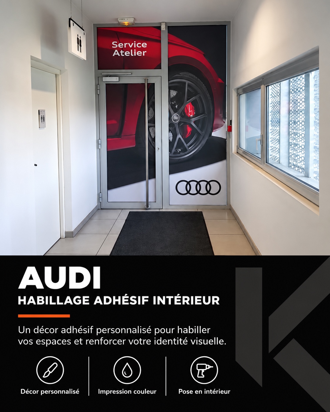 Audi — Habillage adhésif intérieur