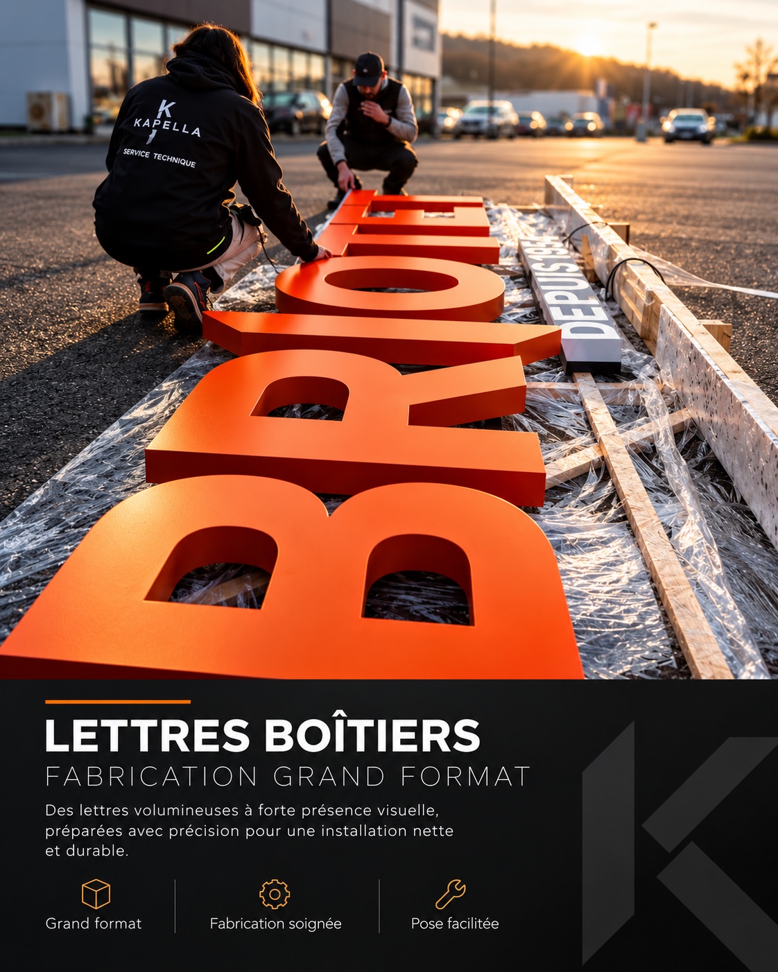 Briotet — Fabrication de lettres boîtiers