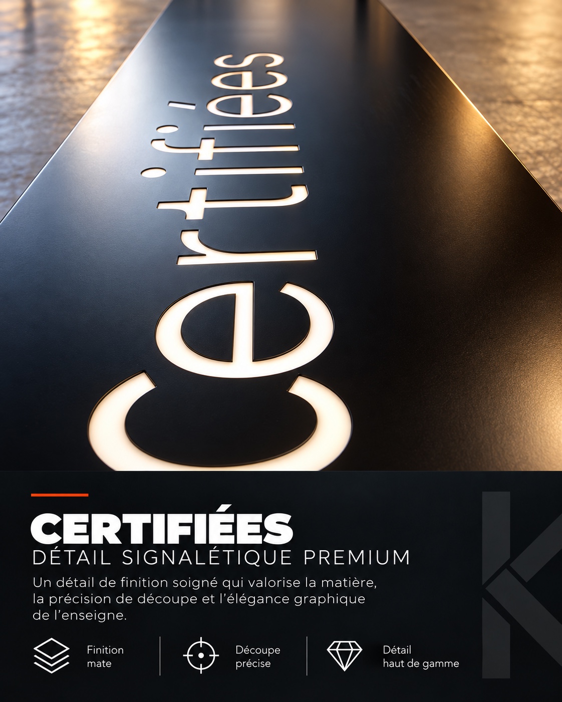 Certifiées — Détail de signalétique
